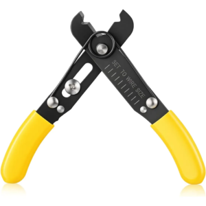 Adjustable 5" Mini Wire Stripper and Cutting Pliers for Crimping and Clamping Cable Cable Cutter