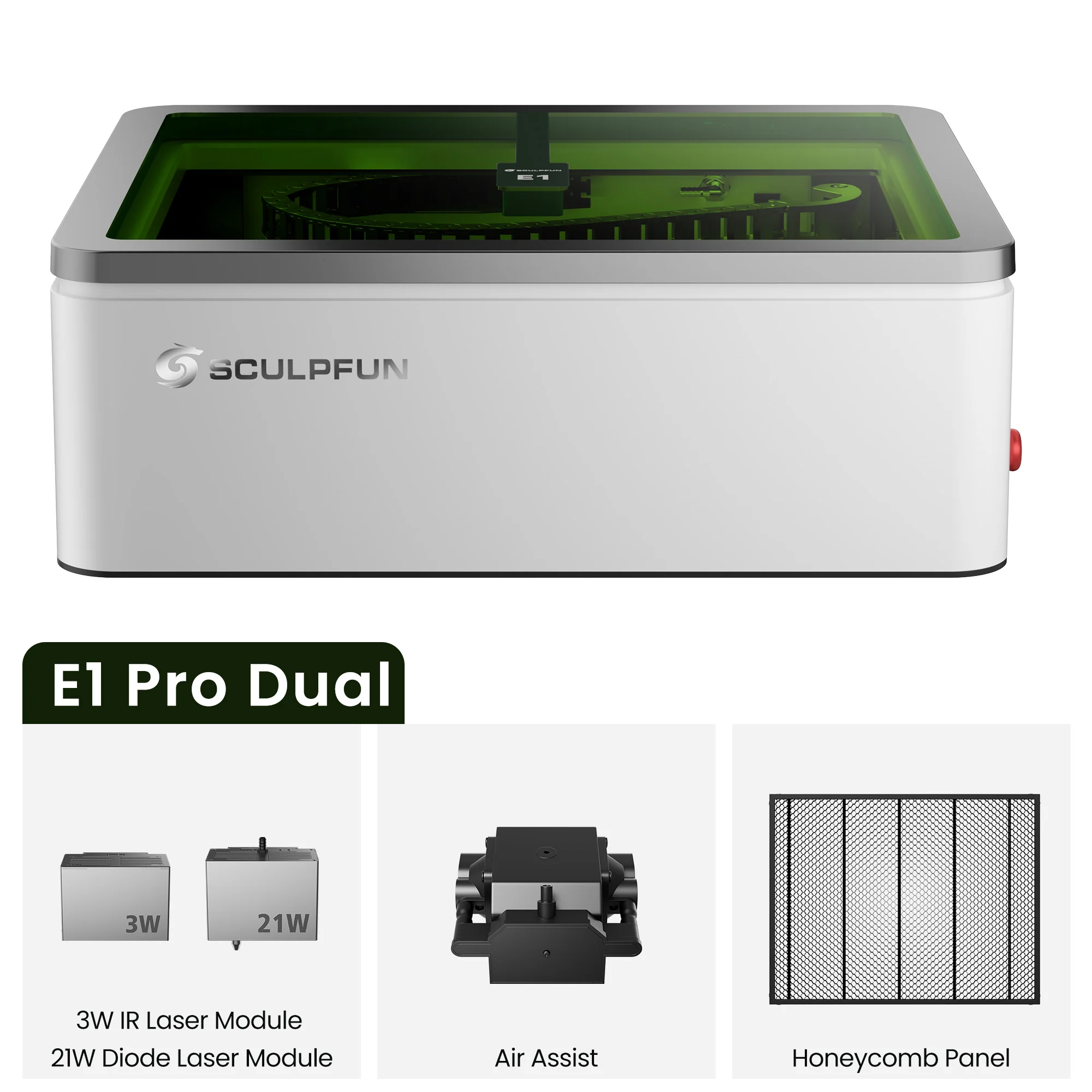 SCULPFUN E1 Pro Dual 21W Diode + 3W IR - Image 21